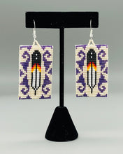 Load image into Gallery viewer, Beaded Feather Earrings