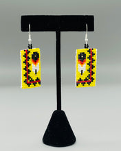 Load image into Gallery viewer, Beaded Feather Earrings