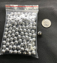 Load image into Gallery viewer, 8mm Stainless Steel Solid Bead pkg. of 100