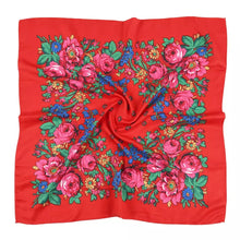 Load image into Gallery viewer, Floral Scarf 55&quot; x 55&quot;

