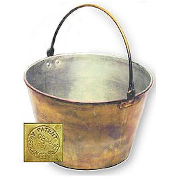 Brass Bucket - Size 5, Tin Lined