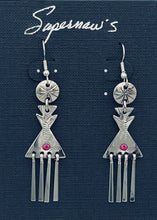 Load image into Gallery viewer, Supernaw's Teepee Earrings with Fringe Dangles
