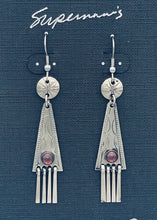 Load image into Gallery viewer, Supernaw's Wedge Earrings with Fringe Dangles
