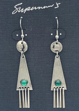 Load image into Gallery viewer, Supernaw's Wedge Earrings with Fringe Dangles
