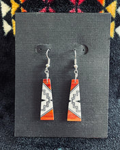 Load image into Gallery viewer, Multi-stone &amp; Shell Inlay Wedge Dangle Earrings- 17 Designs to Choose From
