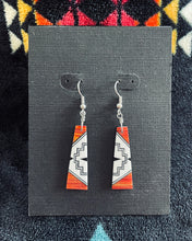 Load image into Gallery viewer, Multi-stone &amp; Shell Inlay Wedge Dangle Earrings- 17 Designs to Choose From

