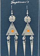Load image into Gallery viewer, Supernaw's Wedge Earrings with Hangdowns
