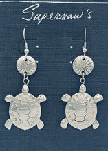 Load image into Gallery viewer, Supernaw's Turtle Earrings- 2 Sizes
