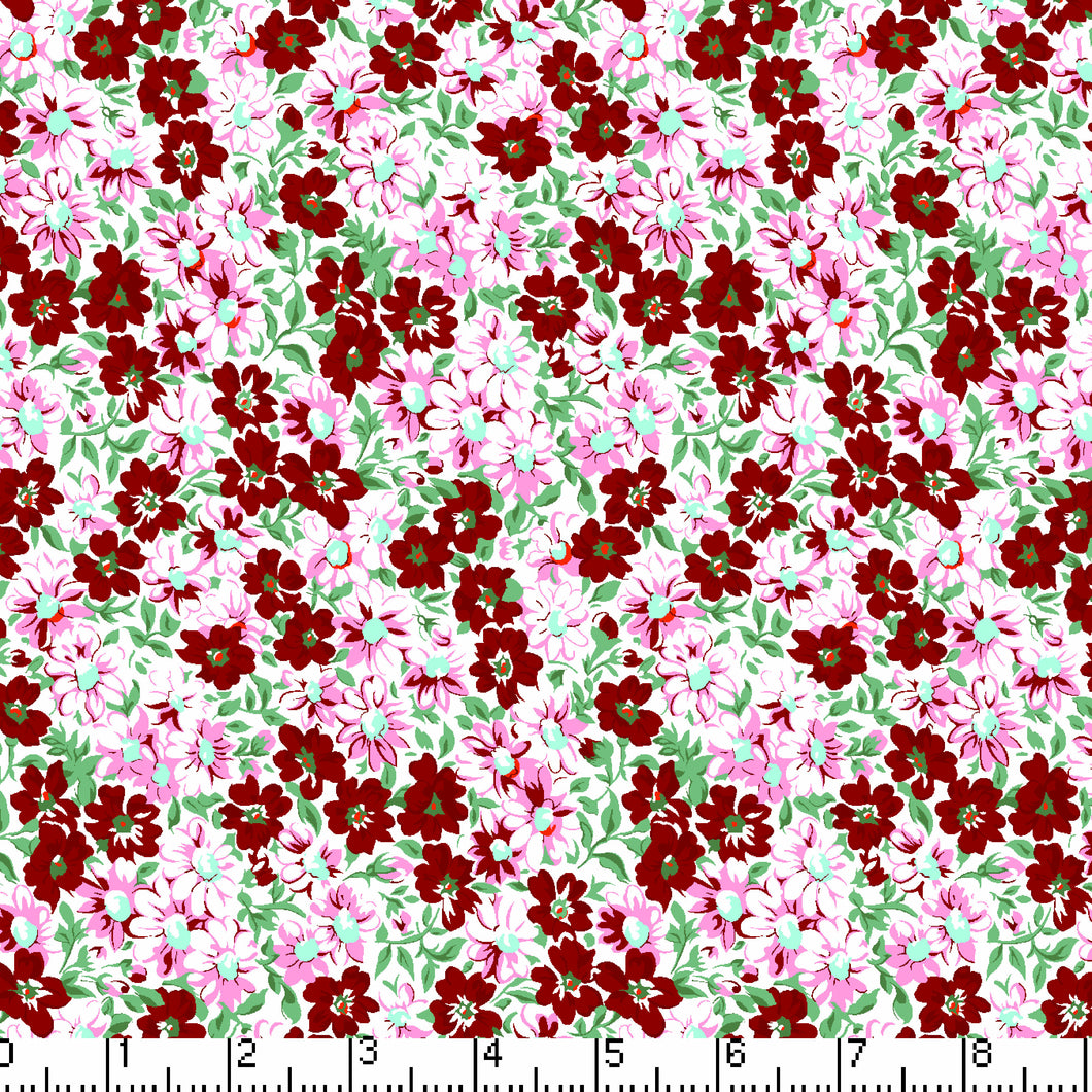 Flower Patch Burgundy
