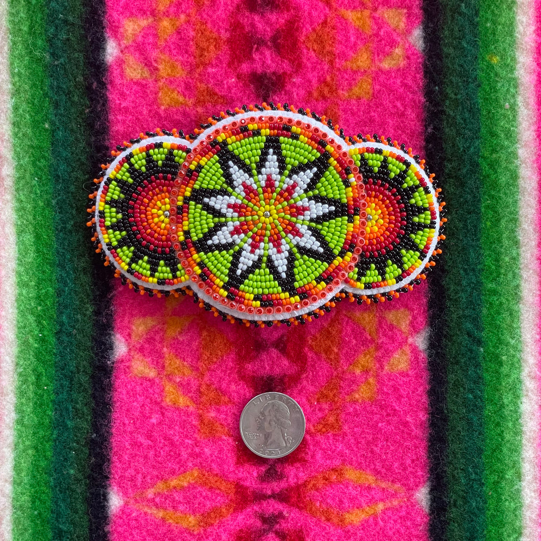 Large Beaded Barrette Clips