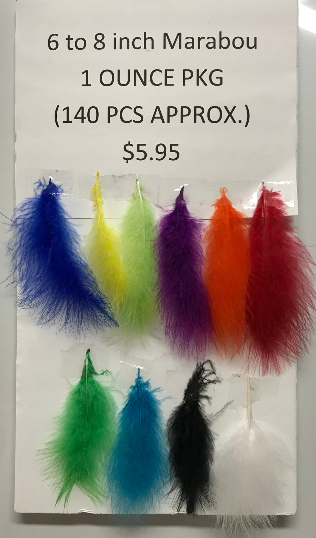 Marabou Fluffs 1 oz. pkg. - 12 Colors Available