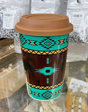 Load image into Gallery viewer, Nativo Ceramic Mugs with rubber lid 420 ml.- 5 colors available

