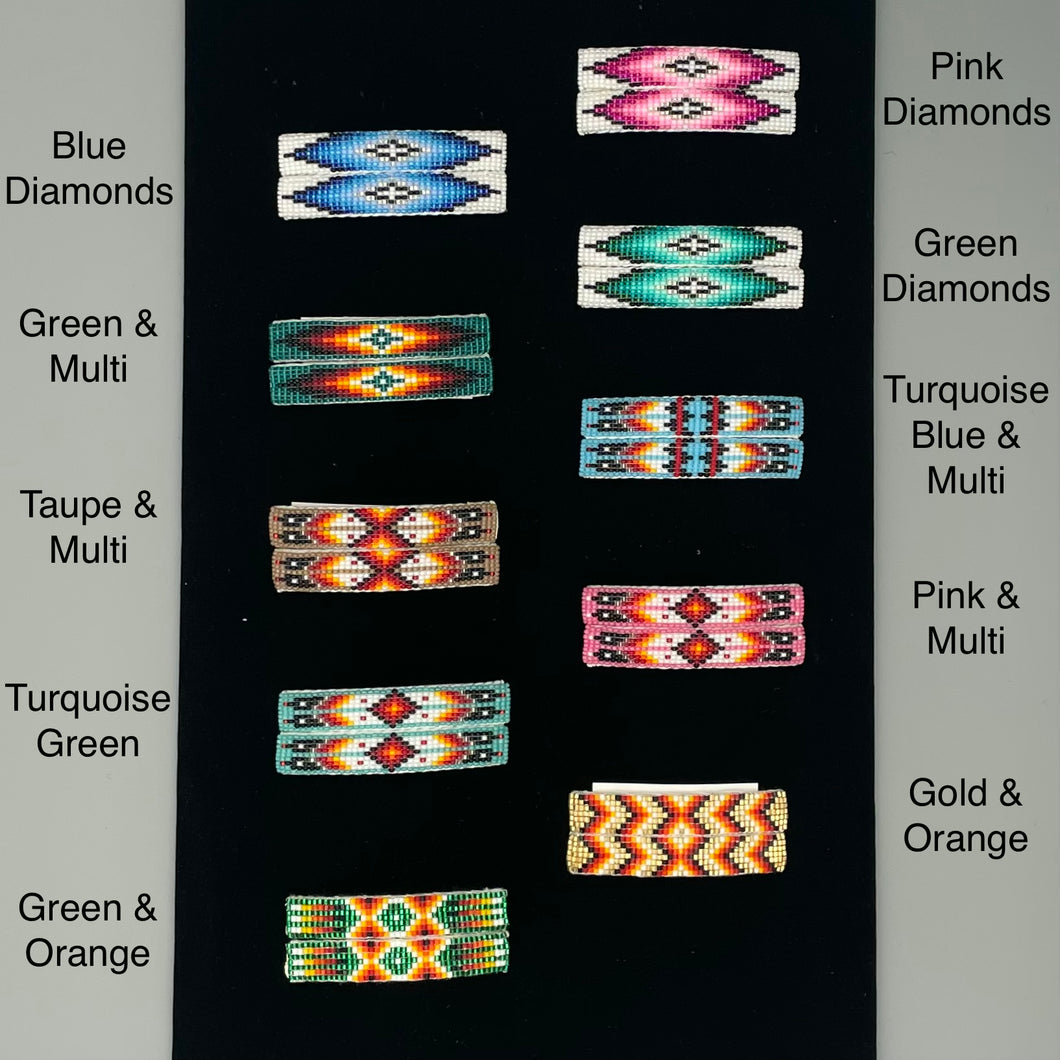 Beaded Barrette Clips