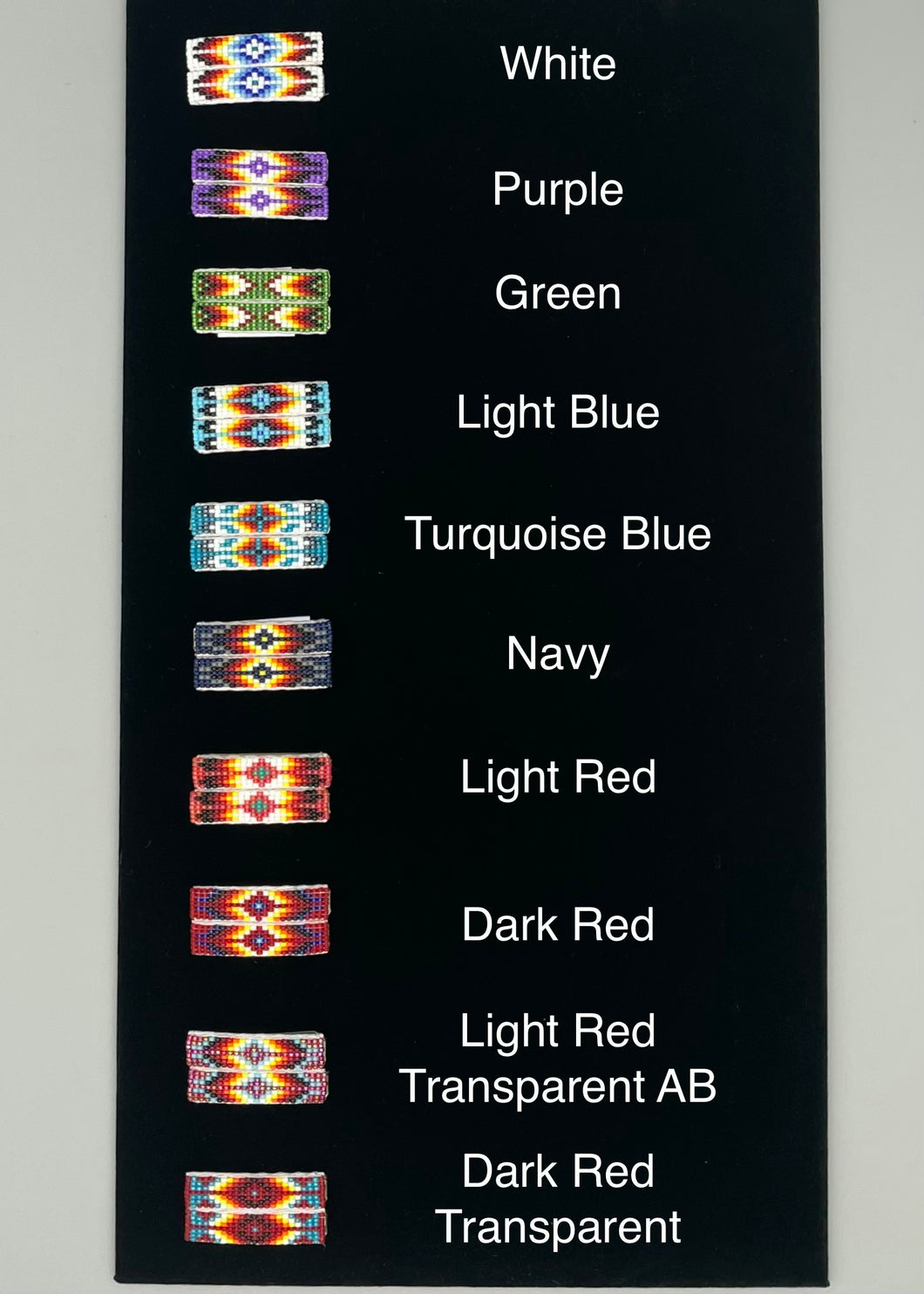 Beaded Barrette Clips- Small