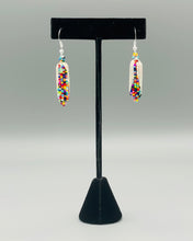 Load image into Gallery viewer, Corn Husk Beaded Earrings
