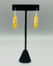 Load image into Gallery viewer, Corn Husk Beaded Earrings
