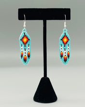 Load image into Gallery viewer, Beaded Feather Earrings
