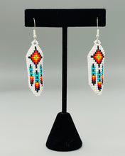Load image into Gallery viewer, Beaded Feather Earrings
