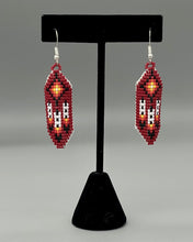 Load image into Gallery viewer, Beaded Feather Earrings
