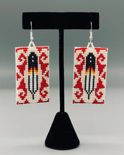 Load image into Gallery viewer, Beaded Feather Earrings

