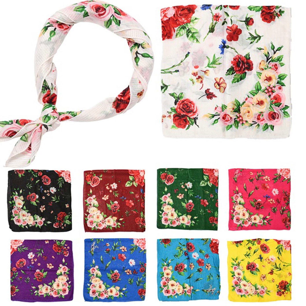 Metallic Floral Scarf 60