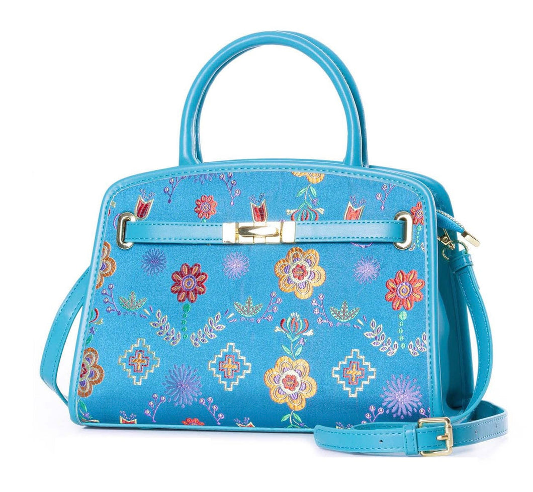 Jacquard Woven Purse Floral