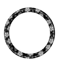 Load image into Gallery viewer, Steering Wheel Cover, Anishinaabe Gathering, MonoChromatic
