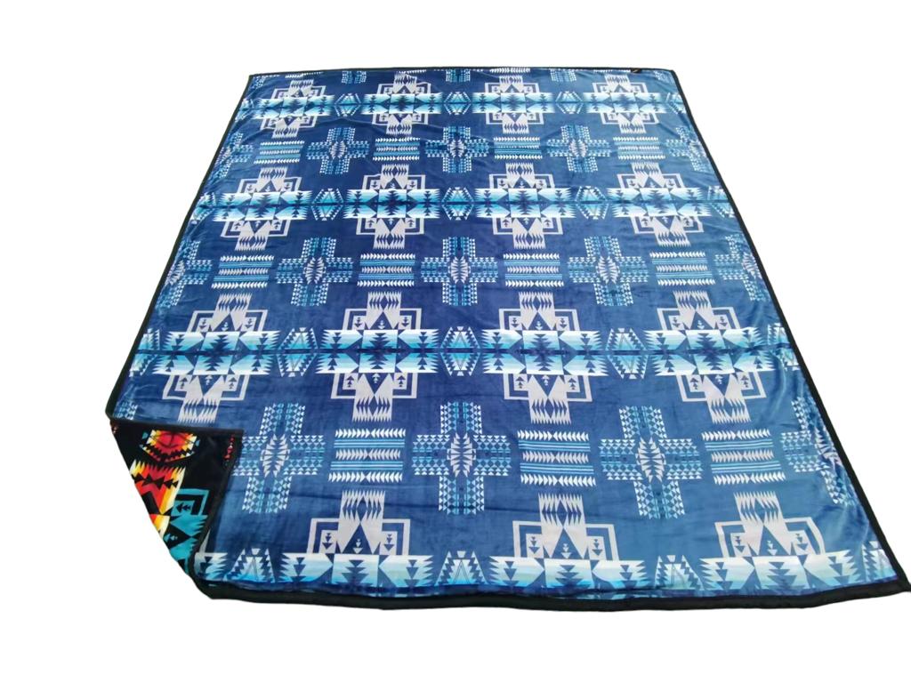 Nativo King Size 2 ply Plush Blanket