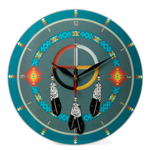 Load image into Gallery viewer, Wall Clock 12&quot;, Printed Glass- 16 Different Colors &amp; Styles Available
