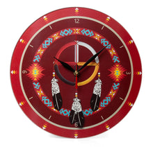 Load image into Gallery viewer, Wall Clock 12&quot;, Printed Glass- 16 Different Colors &amp; Styles Available
