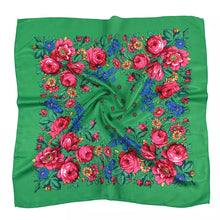 Load image into Gallery viewer, Floral Scarf 27&quot; x 27&quot;
