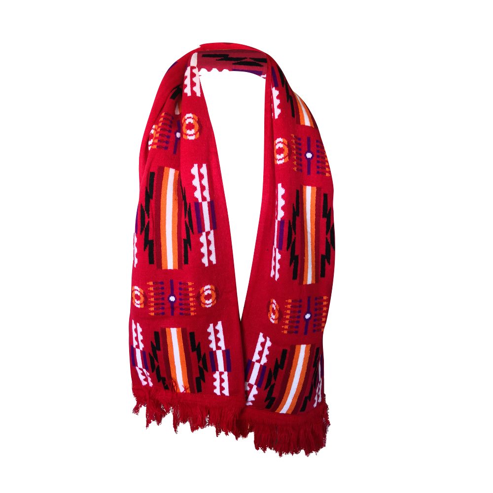 Knit Scarf w/ Fringe Supernaw's Oklahoma Indian Supply