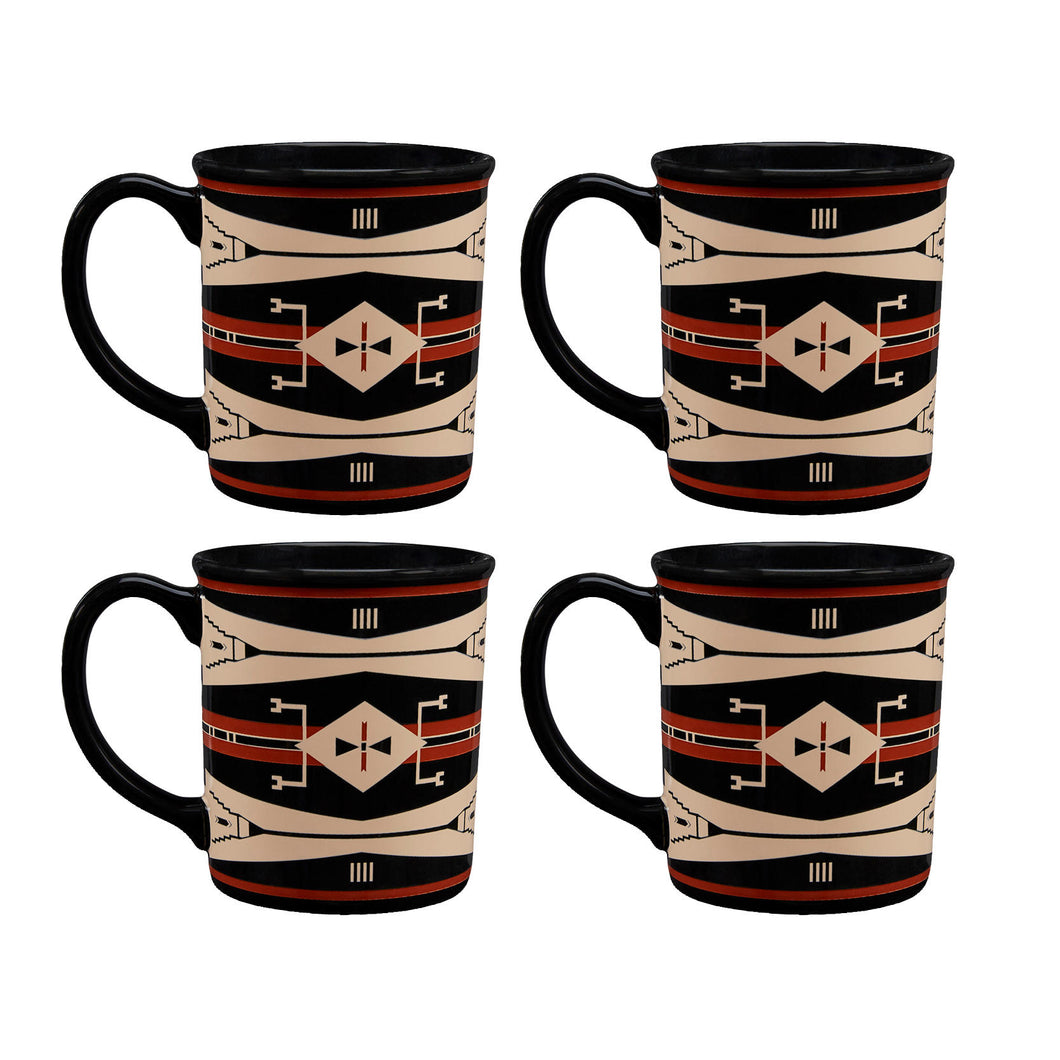 Pendleton  Native American College Fund 12 oz Mug Set of 4