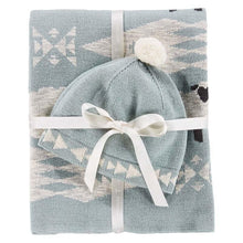 Load image into Gallery viewer, Pendleton Knit Baby Blanket w/ Beanie

